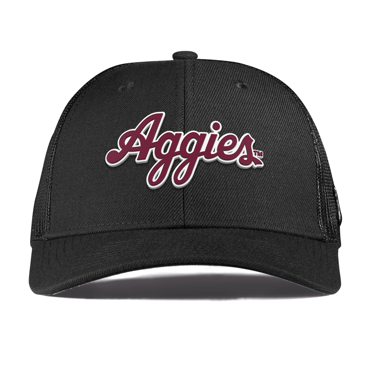 Texas A&M University "Aggies Script" Curved Trucker Black