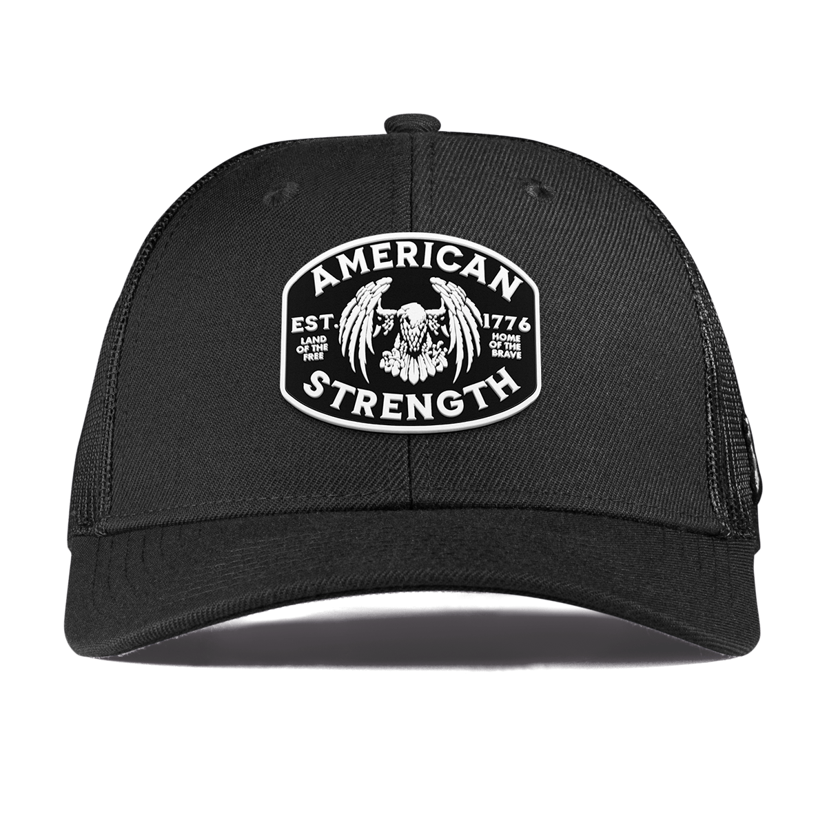 American Strength Curved Trucker Black