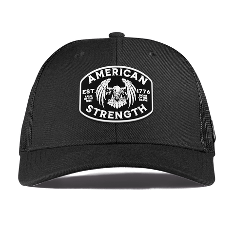 American Strength Curved Trucker Black