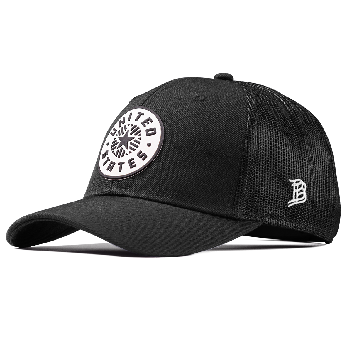 Anthem PVC Curved Trucker Black