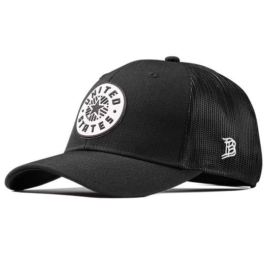 Anthem PVC Curved Trucker Black