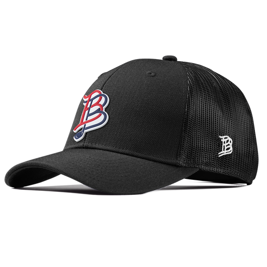 BB Golf USA Curved Trucker Black