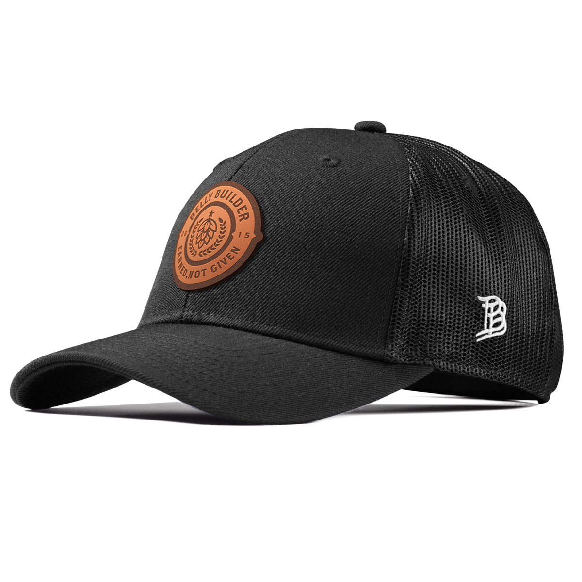Belly Builder Curved Trucker Black