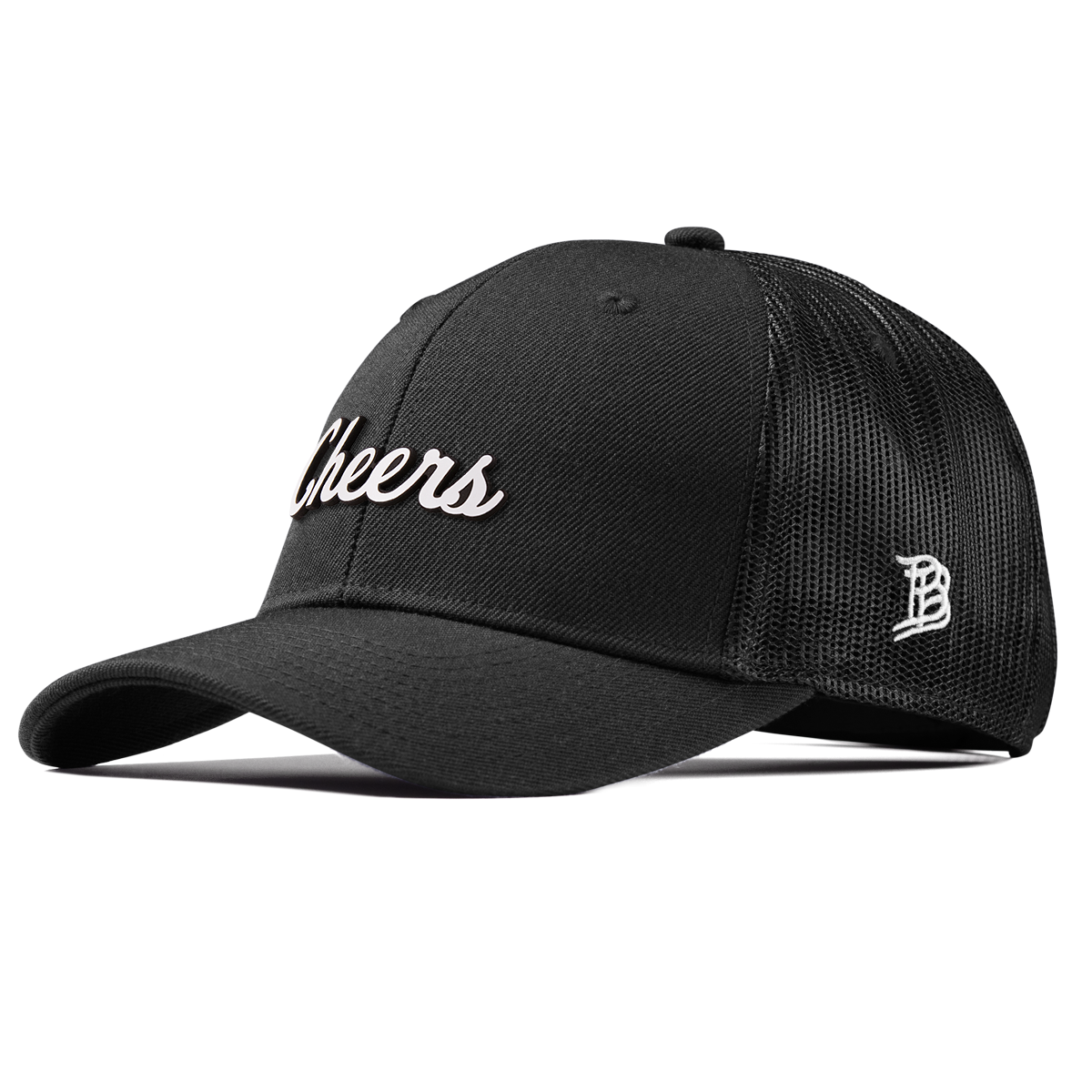 Cheers Curved Trucker Black