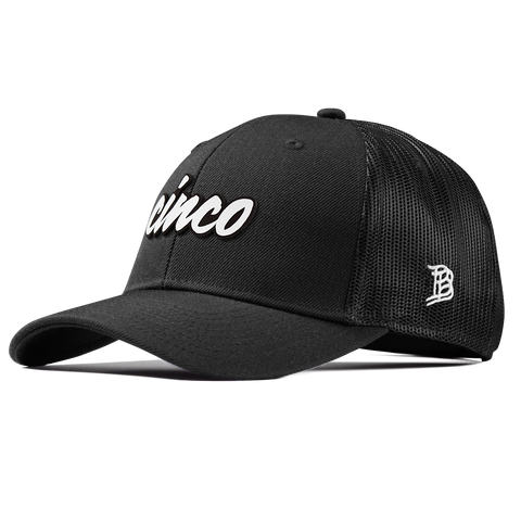 Cinco Script Curved Trucker Black
