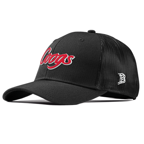 University of Houston "Coogs Script" Curved Trucker Black