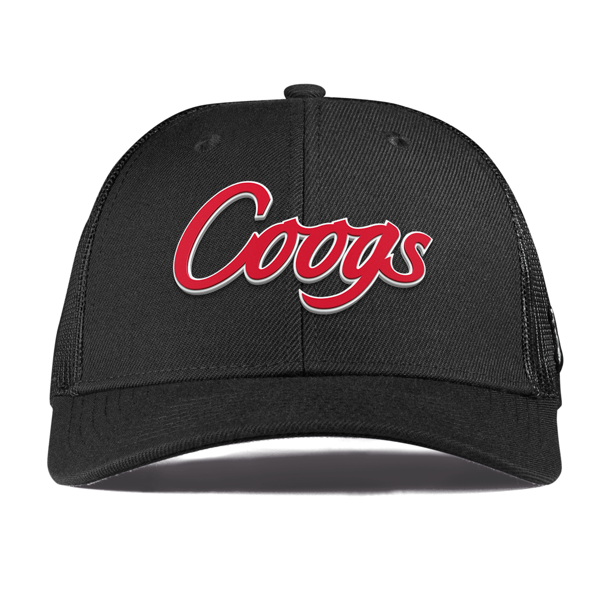 University of Houston "Coogs Script" Curved Trucker Black