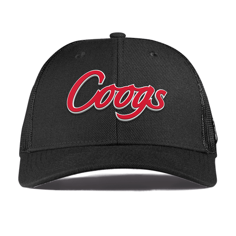 University of Houston "Coogs Script" Curved Trucker Black