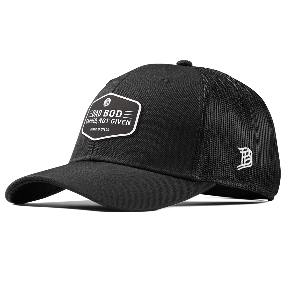 Dad Bod Curved Trucker Black