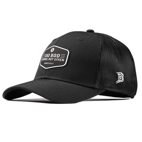Dad Bod Curved Trucker Black