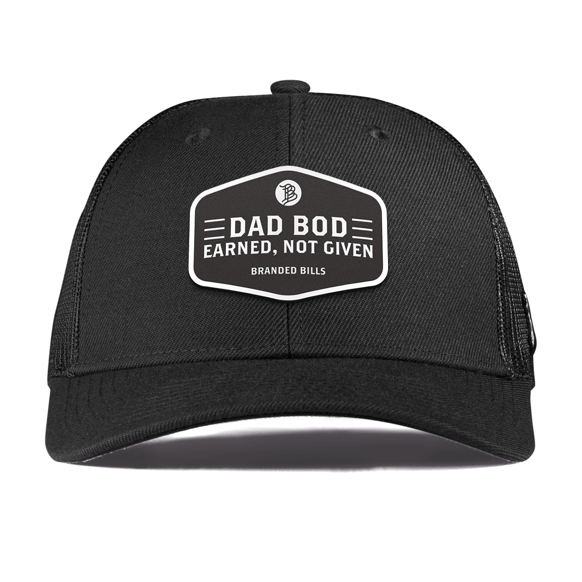 Dad Bod Curved Trucker Black