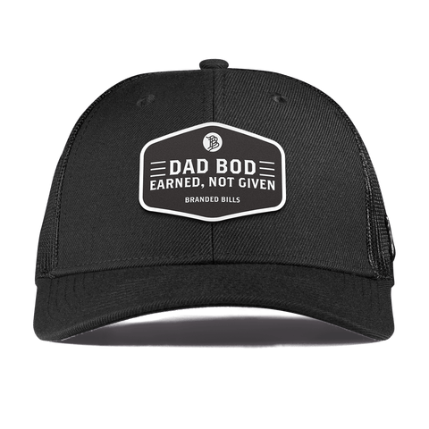 Dad Bod Curved Trucker Black