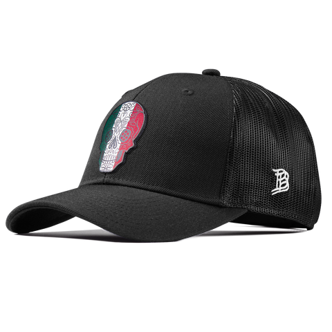 Fiesta Sugar Skull Curved Trucker Black