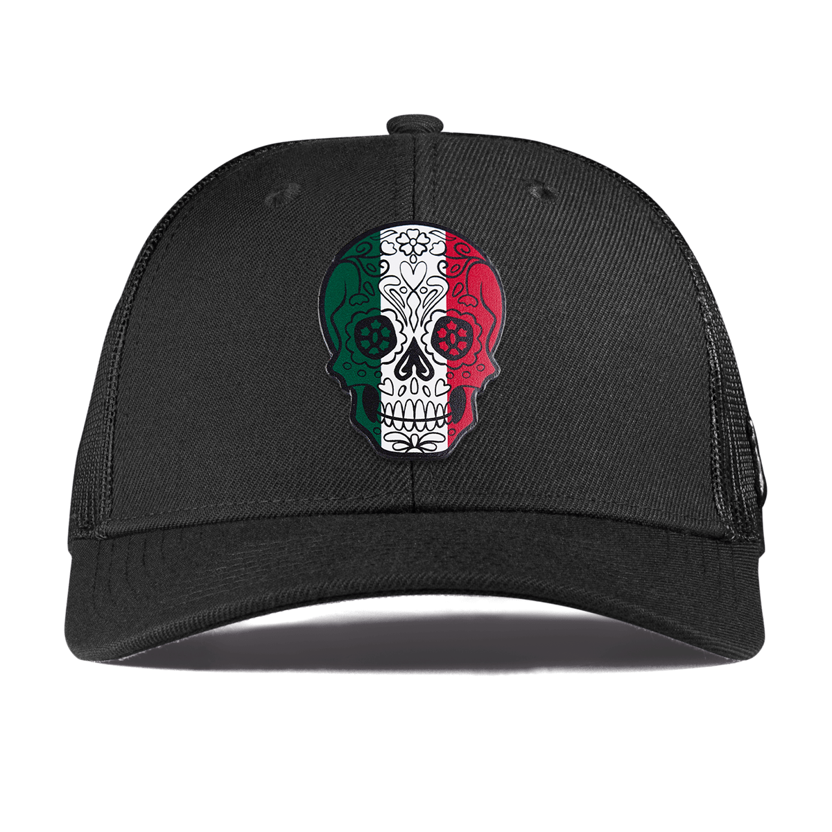 Fiesta Sugar Skull Curved Trucker Black
