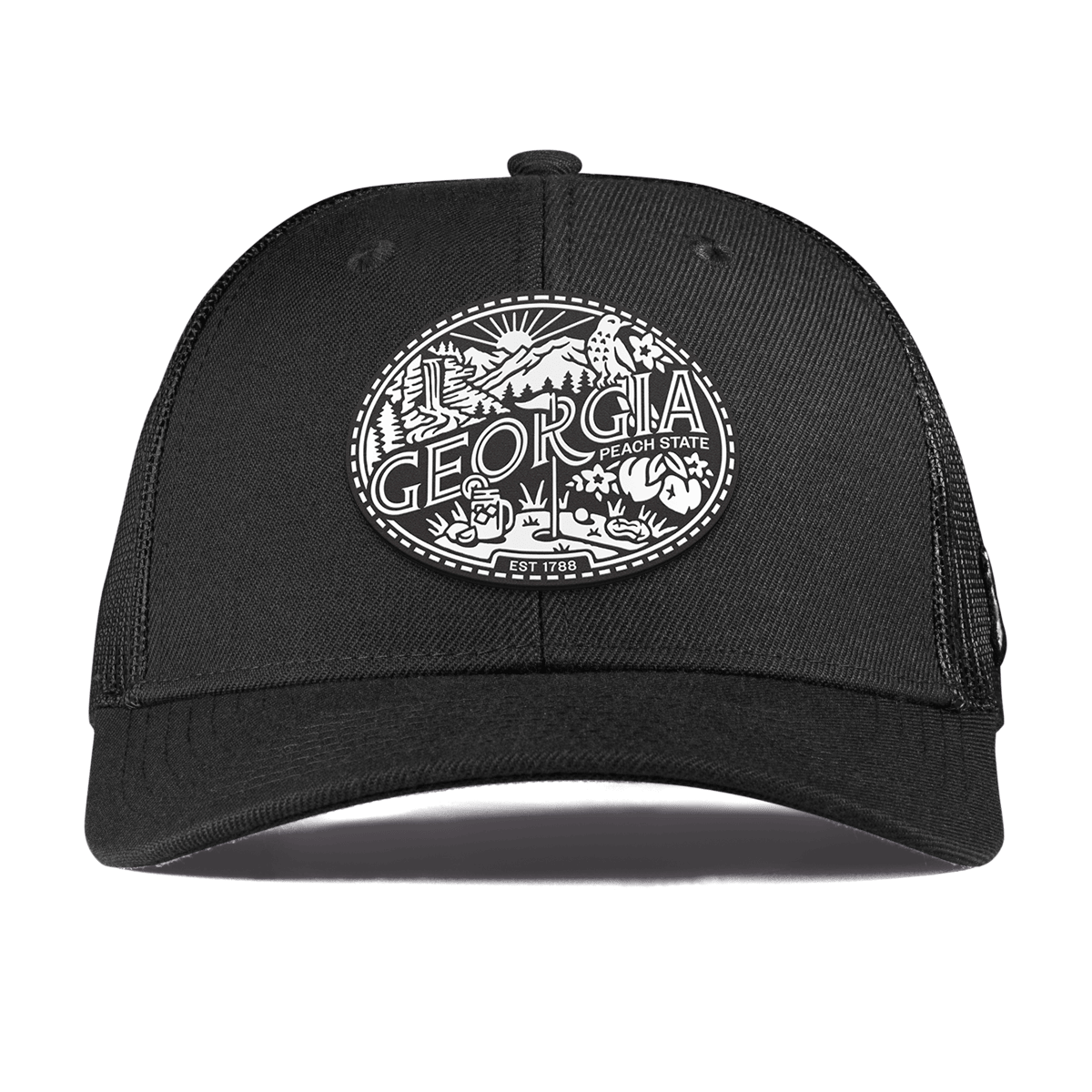 Georgia Traveler Curved Trucker Black