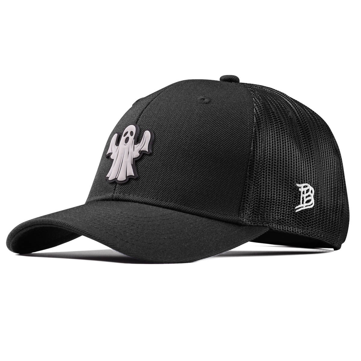 Ghostly PVC Curved Trucker Black