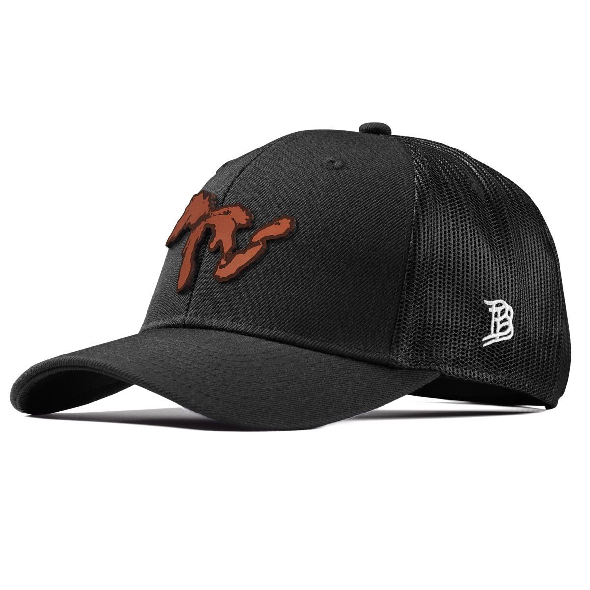 The Great Lakes Curved Trucker Black