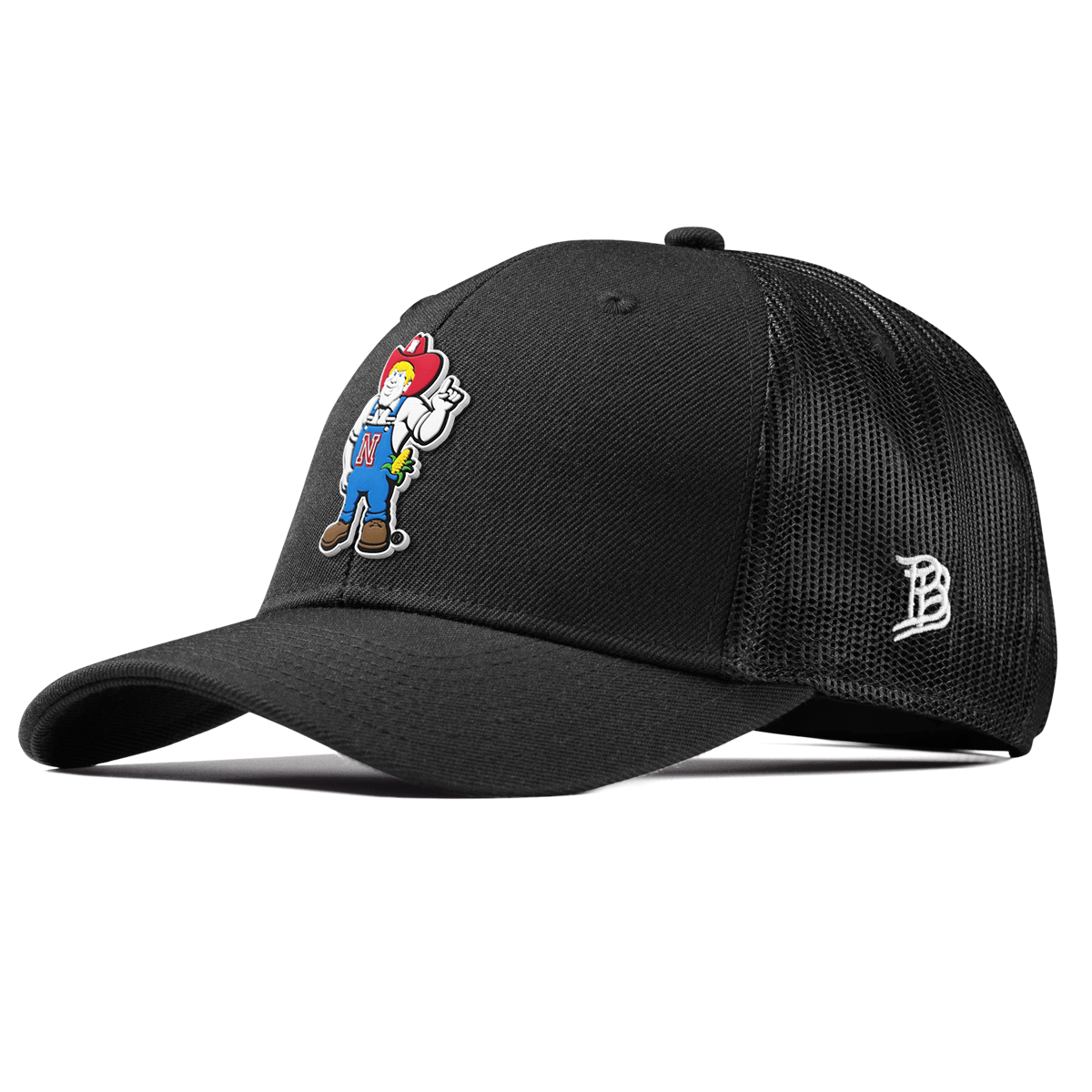 University of Nebraska "Herbie" Curved Trucker Black