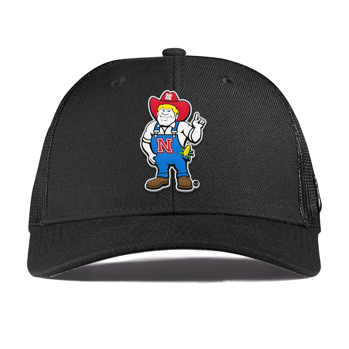 University of Nebraska "Herbie" Curved Trucker Black