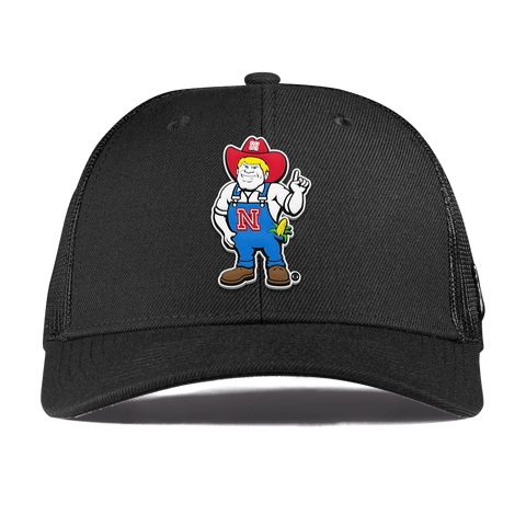 University of Nebraska "Herbie" Curved Trucker Black