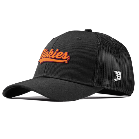 Virginia Tech University "Hokies Script" Curved Trucker Black