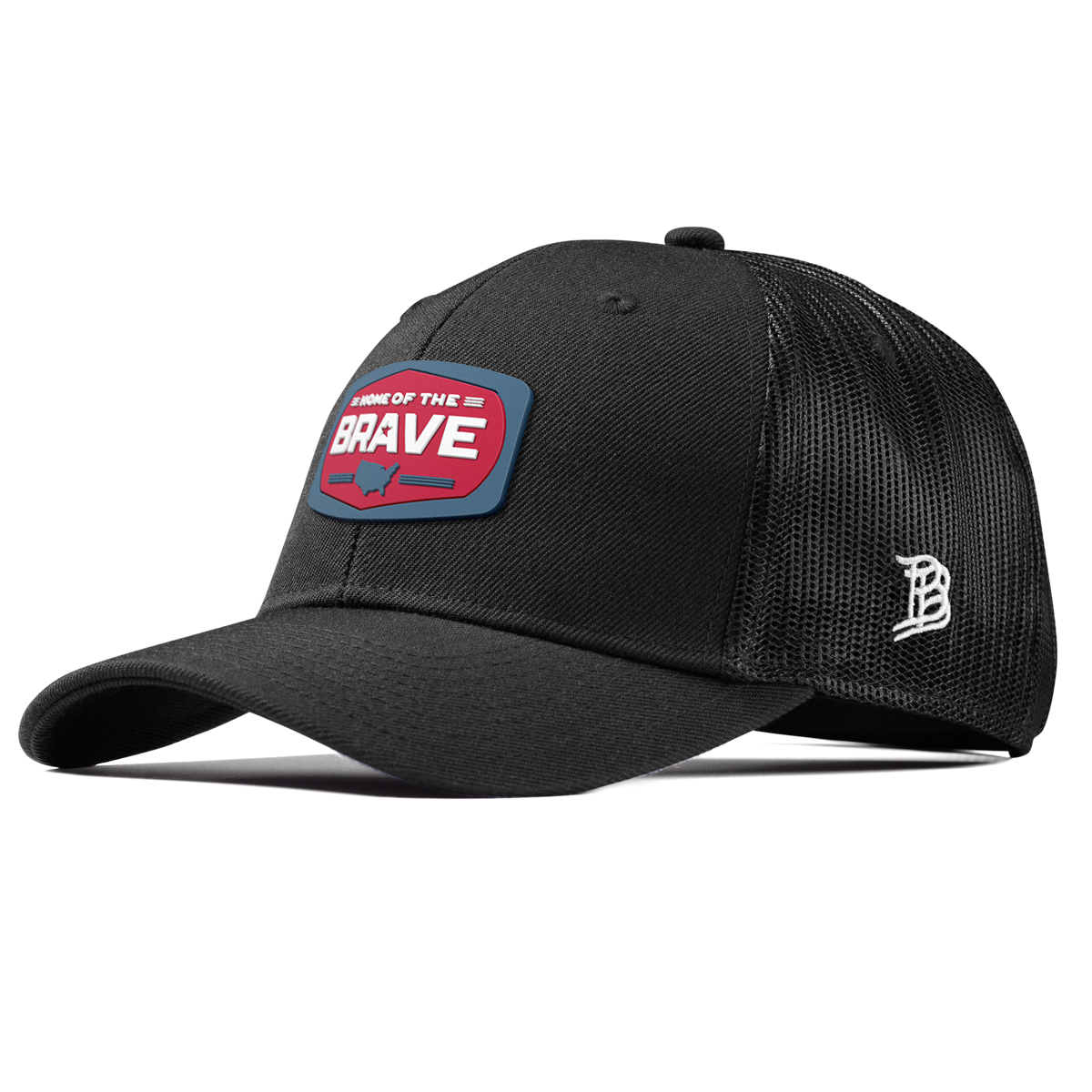 Home of the Brave Curved Trucker Black