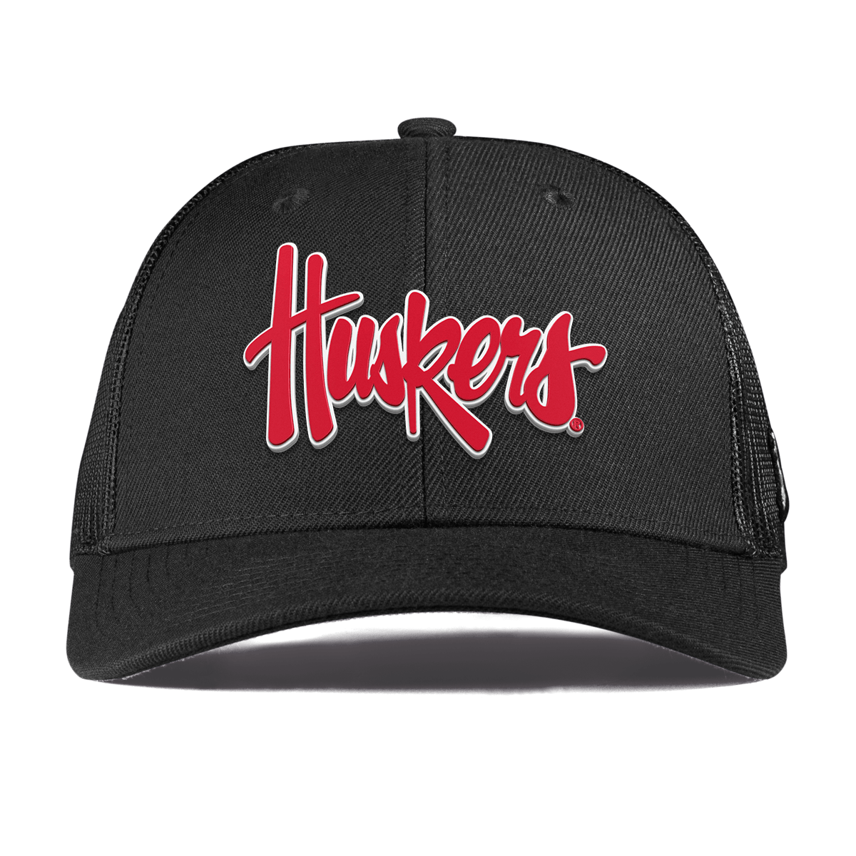 University of Nebraska "Huskers Script" Curved Trucker Black