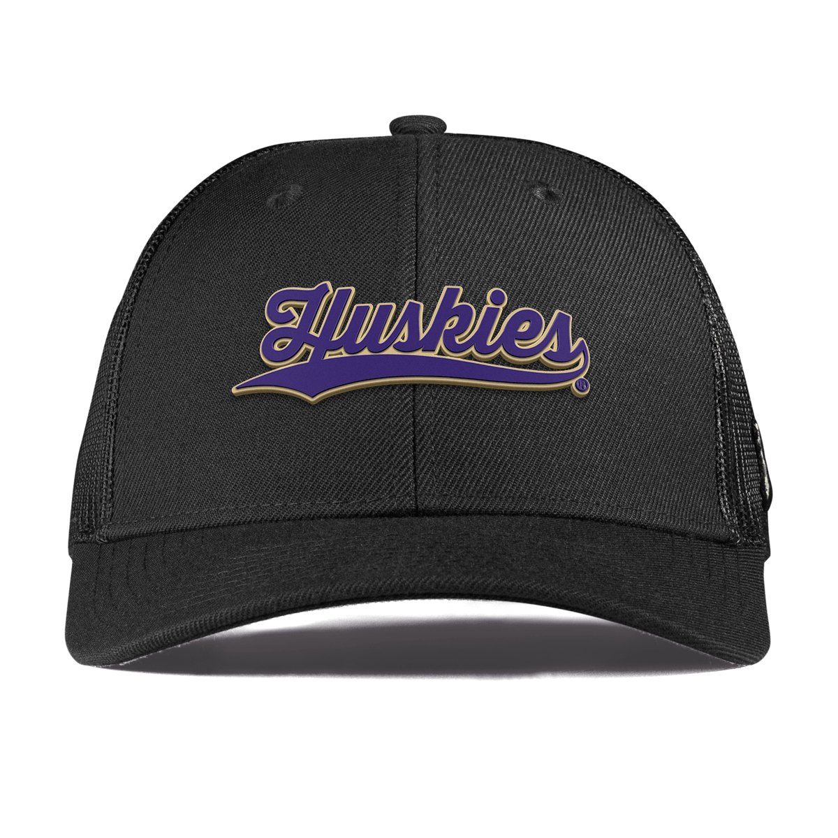 University of Washington "Huskies Script" Curved Trucker Black