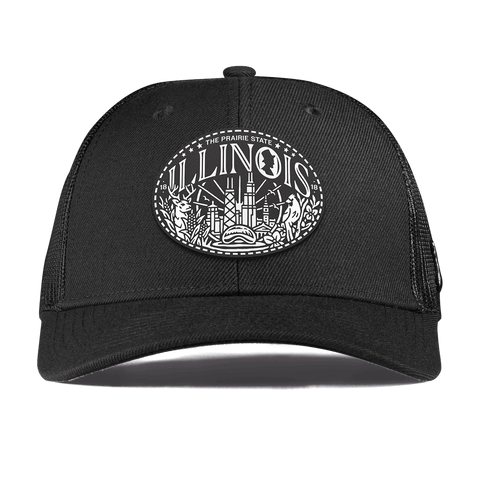 Illinois Traveler Curved Trucker Black