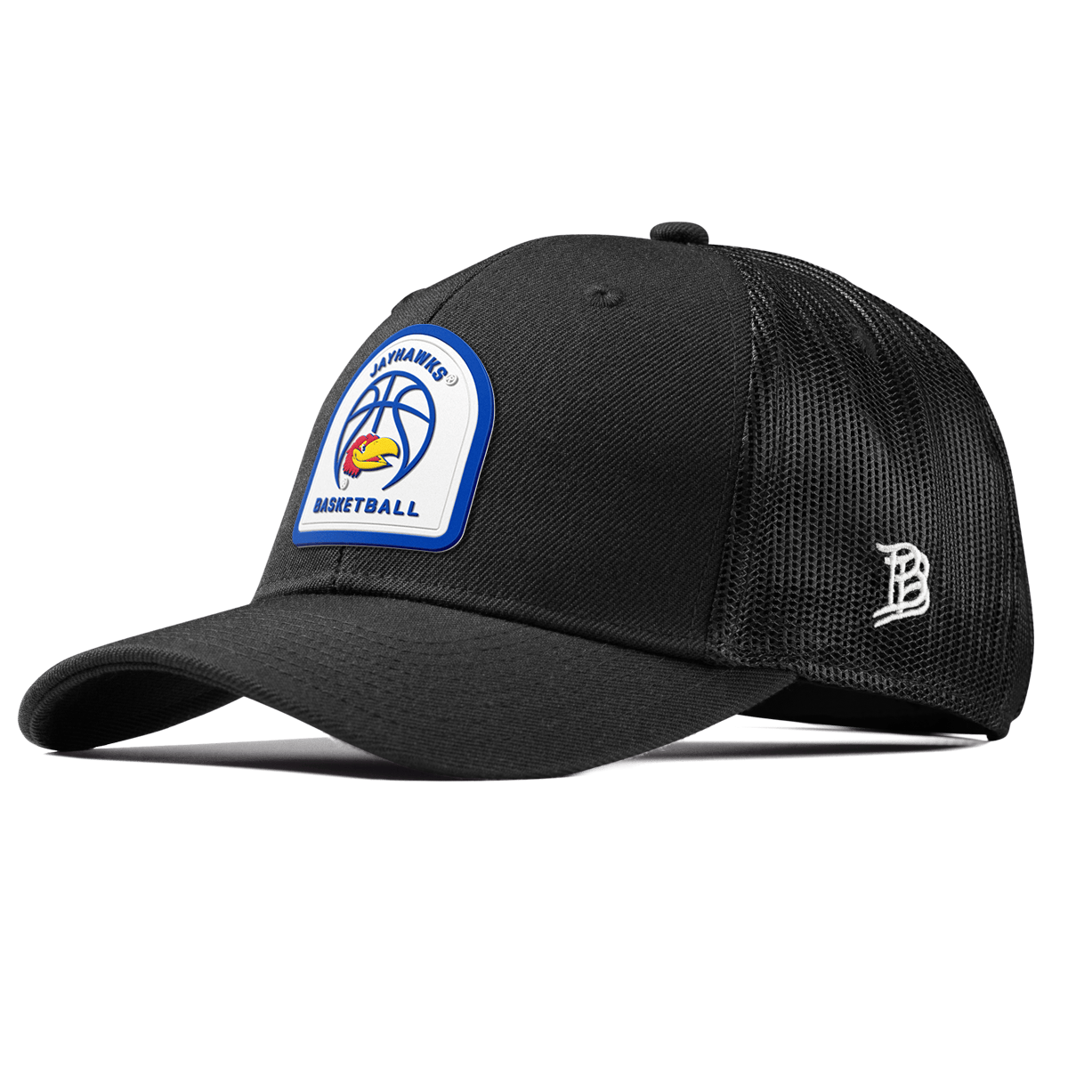 University of Kansas "Kansas Basketball" Curved Trucker Black