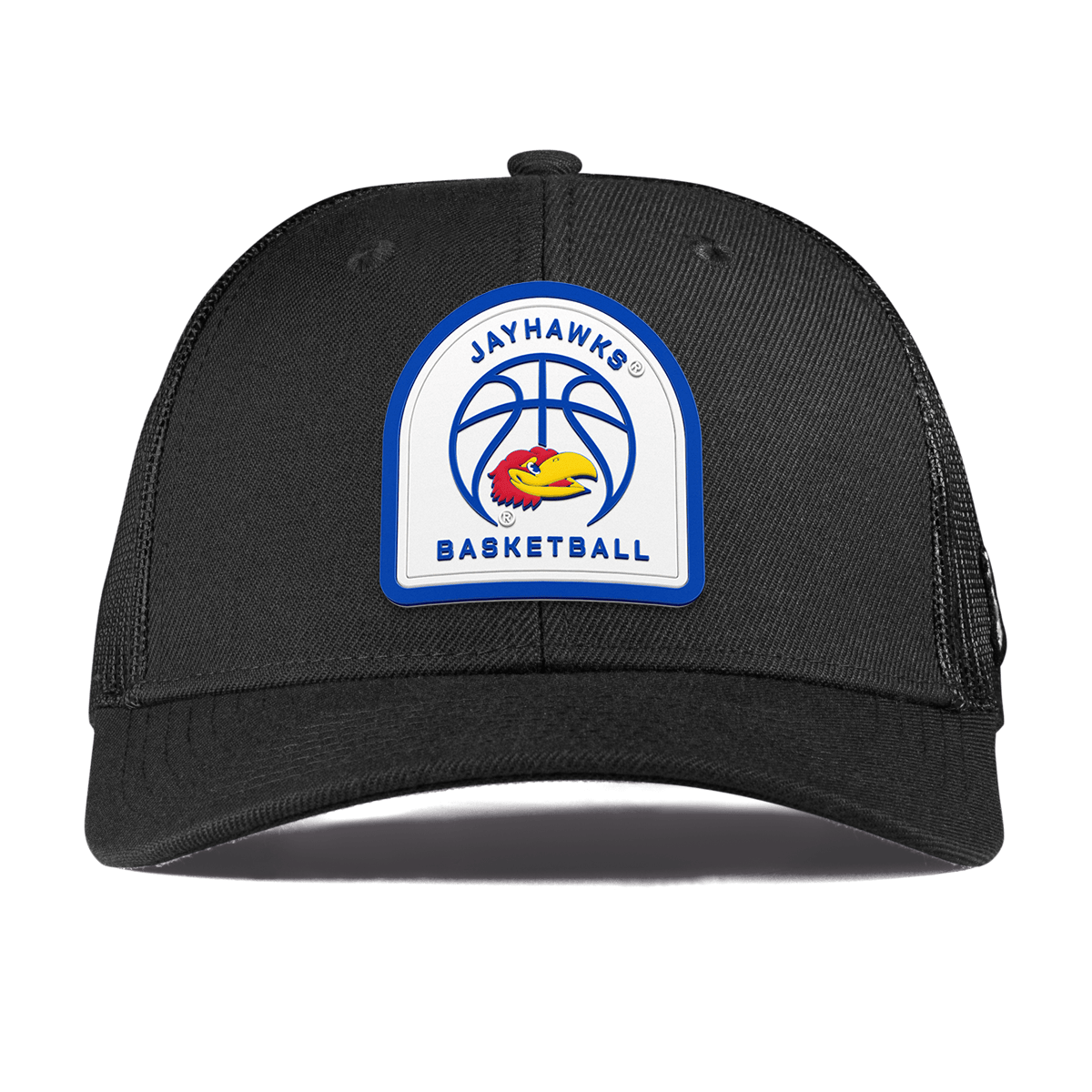 University of Kansas "Kansas Basketball" Curved Trucker Black