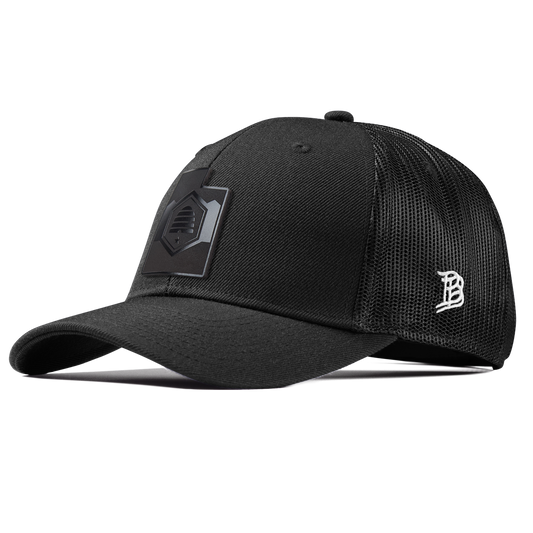 Utah 45 Midnight Curved Trucker Black
