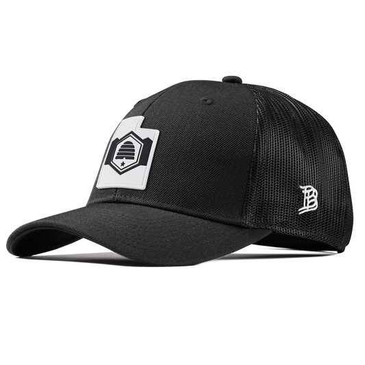 Utah Moonlight Curved Trucker Black