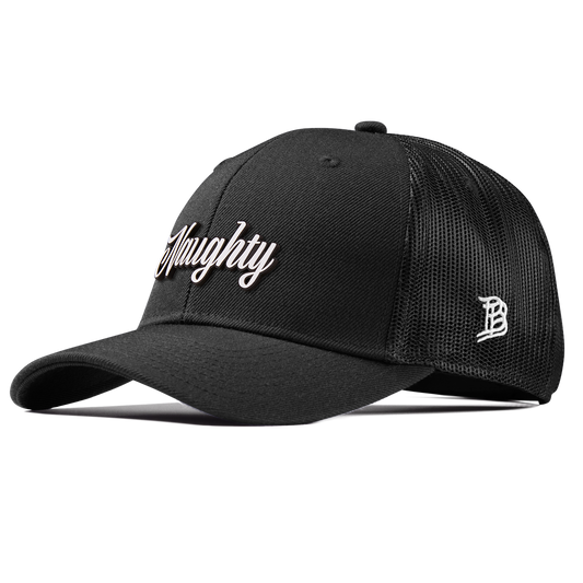 Naughty Curved Trucker Black