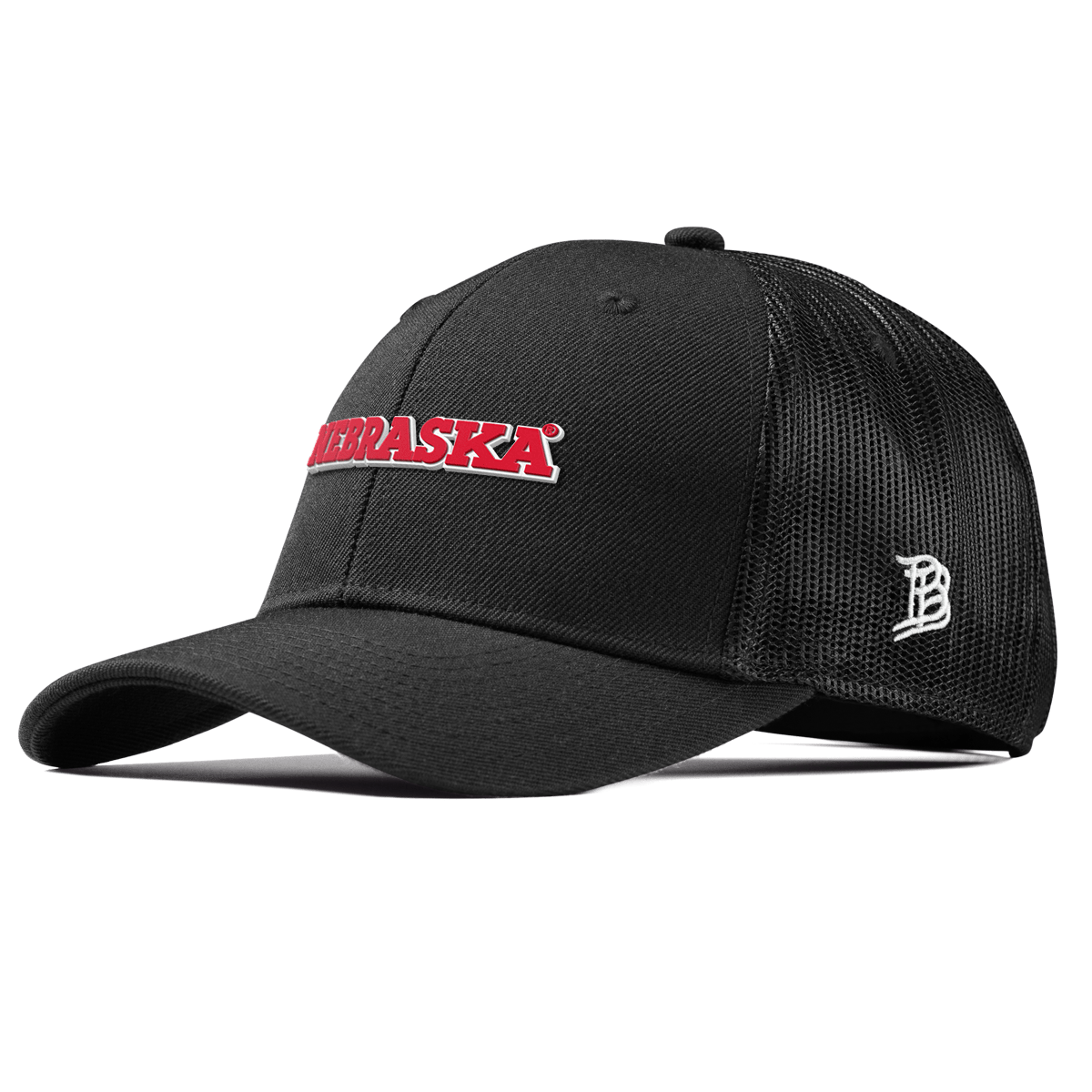 University of Nebraska "Nebraska Block" Curved Trucker Black