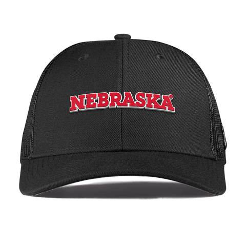 University of Nebraska "Nebraska Block" Curved Trucker Black
