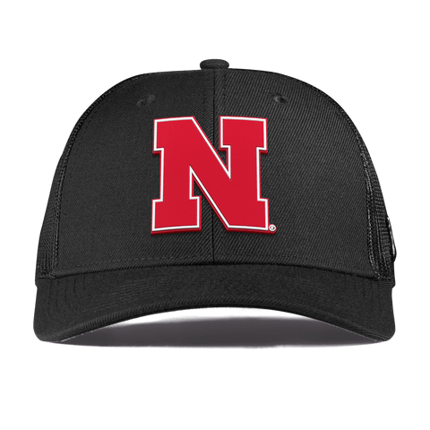 University of Nebraska "Nebraska Team Logo" Curved Trucker Black
