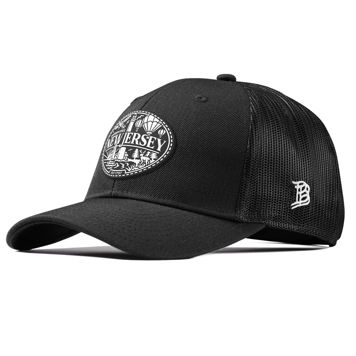 New Jersey Traveler Curved Trucker Black