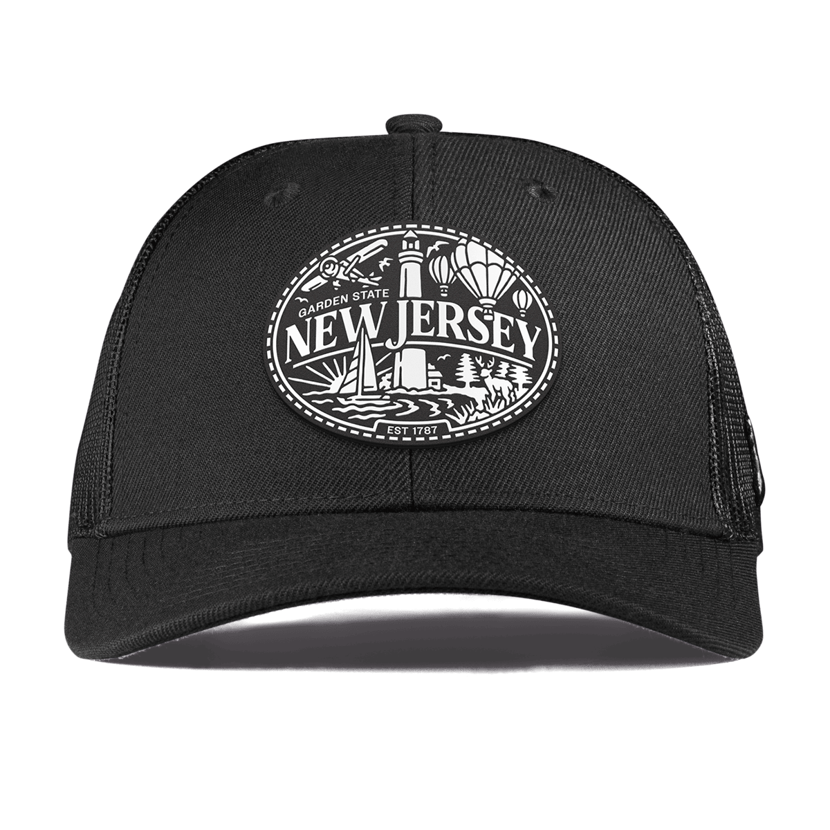 New Jersey Traveler Curved Trucker Black