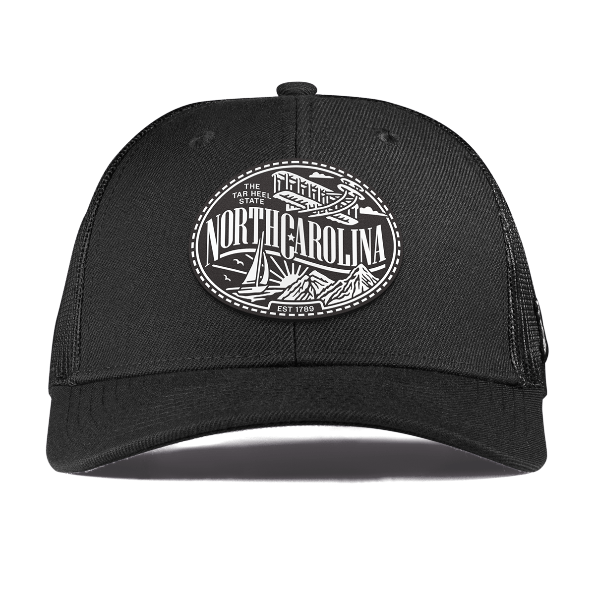 North Carolina Traveler Curved Trucker Black