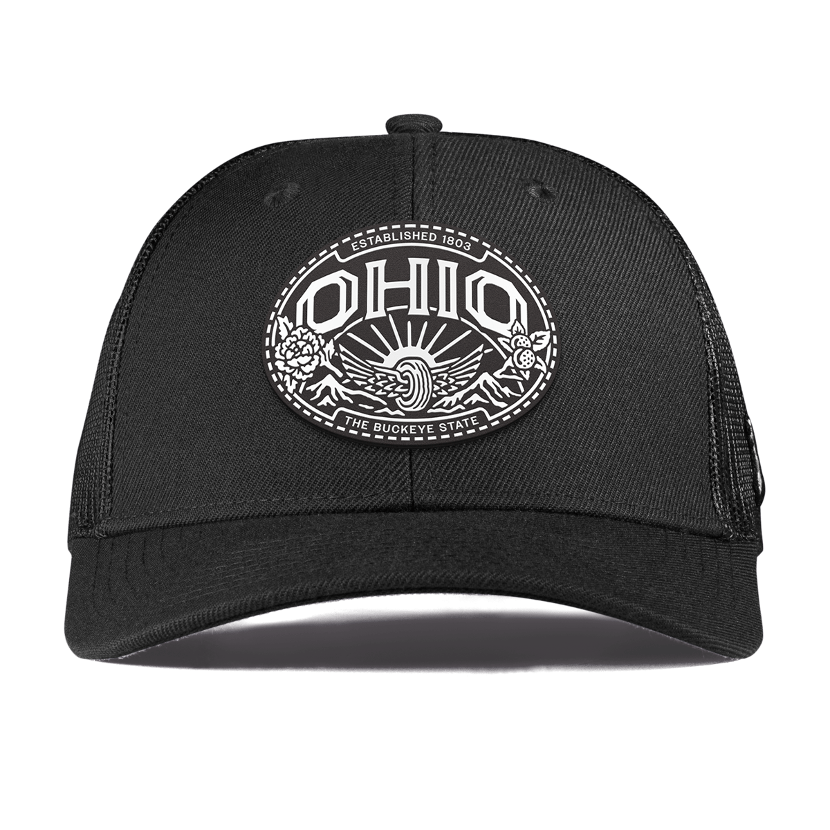 Ohio Traveler Curved Trucker Black
