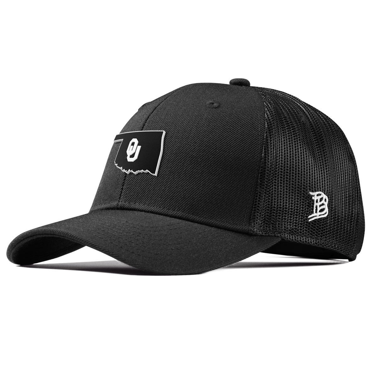 University of Oklahoma "Oklahoma Vintage Series" Curved Trucker Black