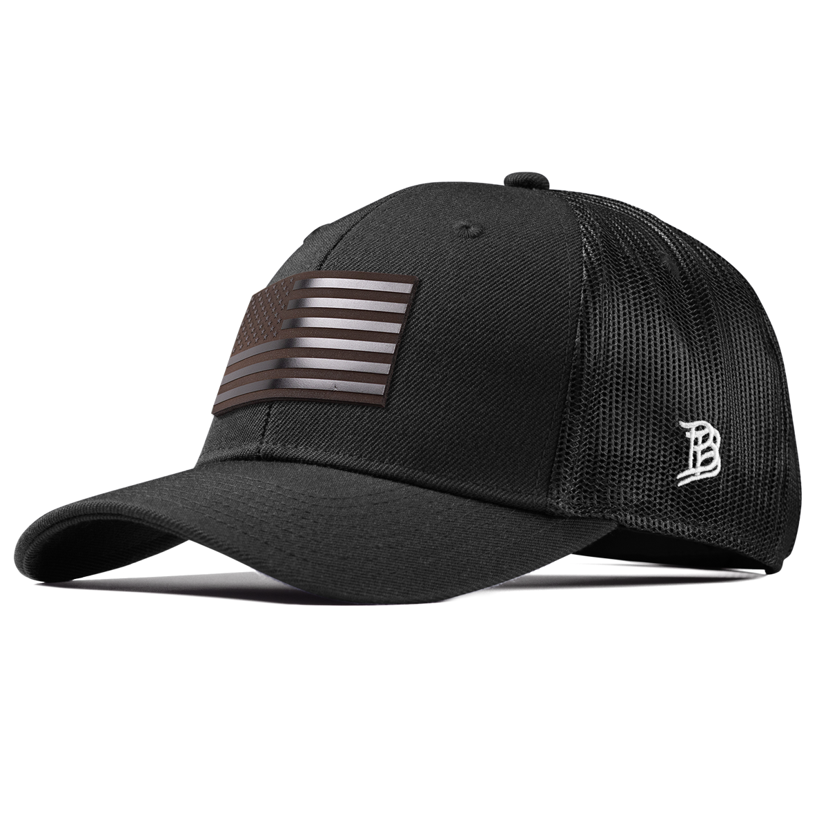 Old Glory Midnight Curved Trucker Black