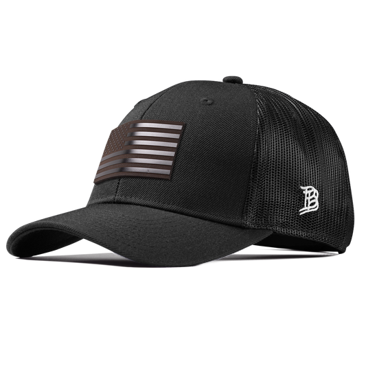 Old Glory Midnight Curved Trucker Black