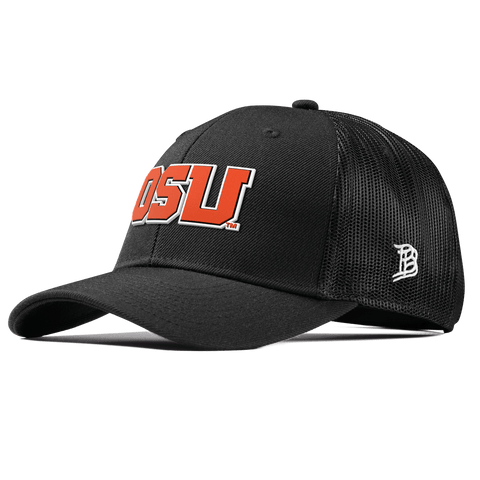 Oregon State University "Oregon State Block" Curved Trucker Black
