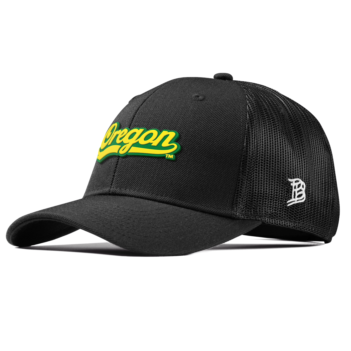University of Oregon "Oregon Script" Curved Trucker Black