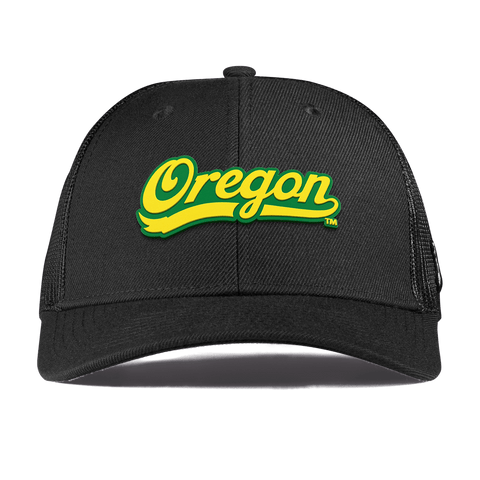 University of Oregon "Oregon Script" Curved Trucker Black