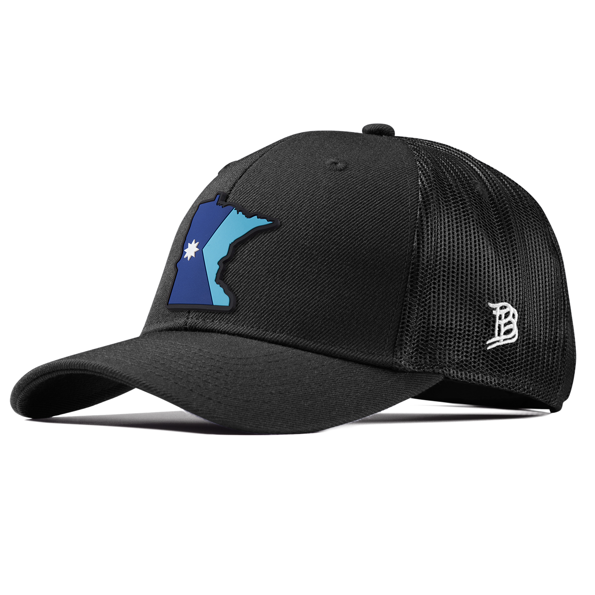 Minnesota 32 PVC Curved Trucker Black