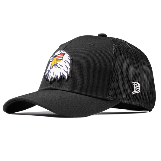 Party Eagle PVC Curved Trucker Black