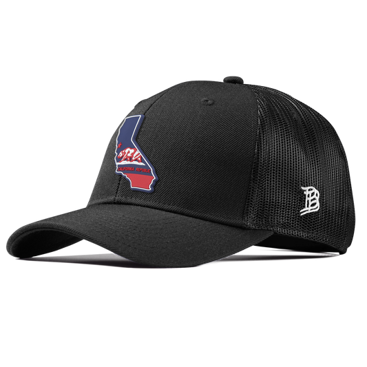 California Patriot Series Curved Trucker Black
